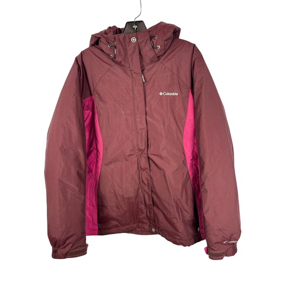 Columbia Jackets & Blazers - Columbia Omni-Shield Hooded Jacket Burgundy‎ Pink Gorpcore Wind Resistant Large